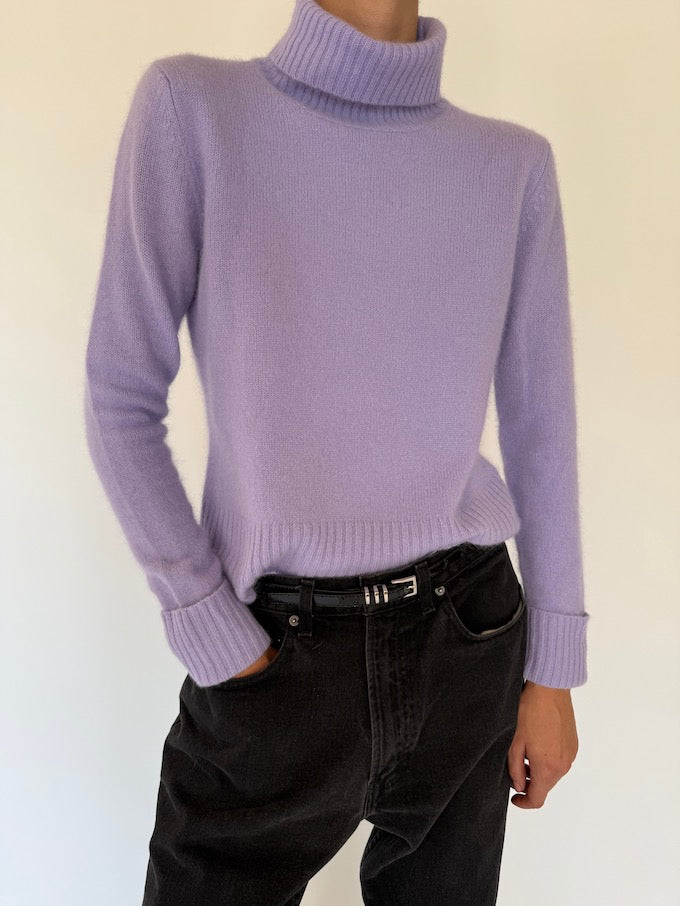 Vintage turtleneck in purple 5723