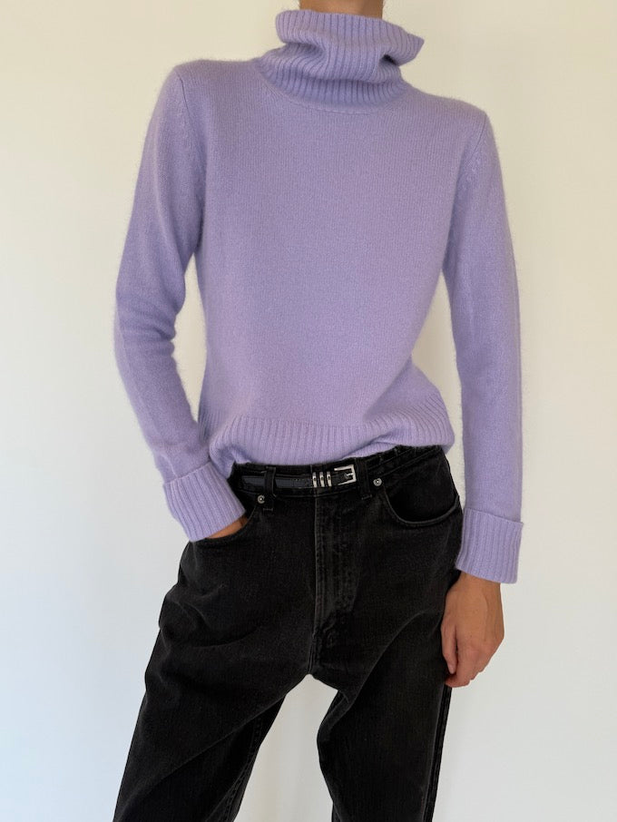 Vintage turtleneck in purple 5723