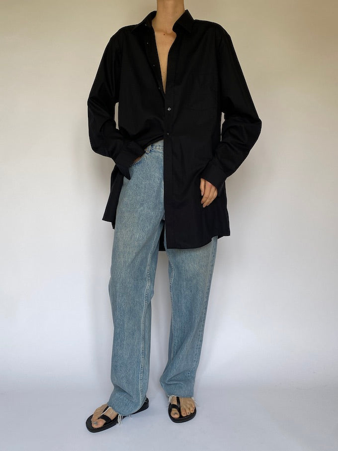 Vintage oversized black shirt 5538