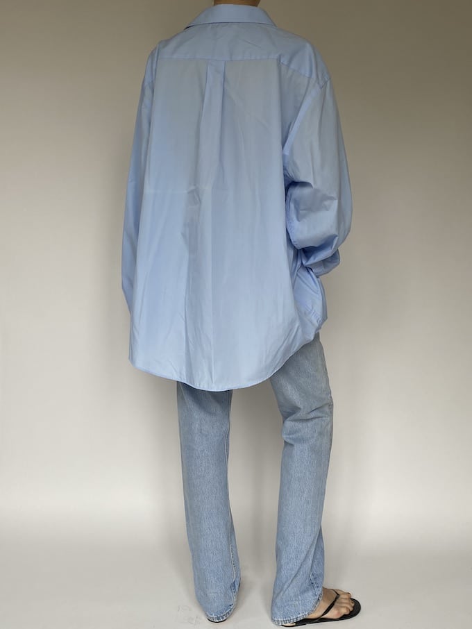 Vintage oversized shirt in blue 5588