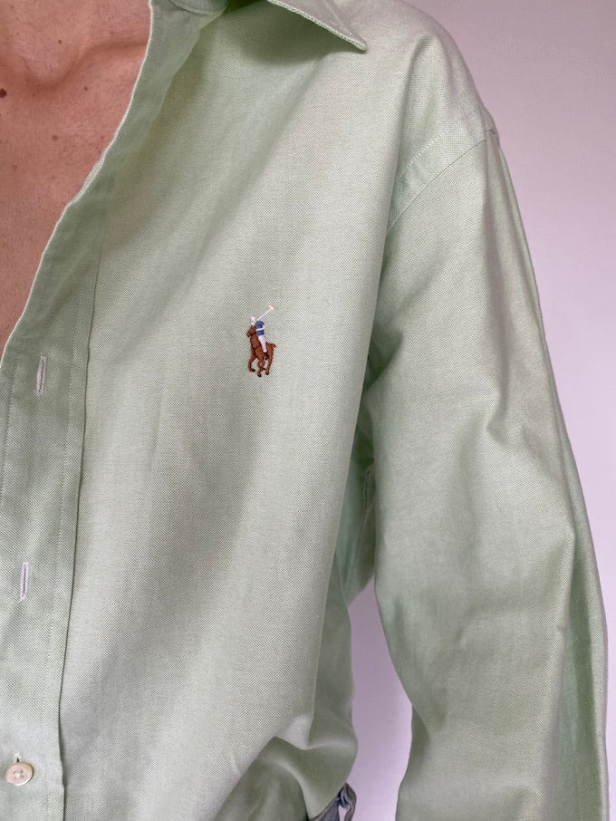 Vintage Ralph Lauren shirt in light green 5590