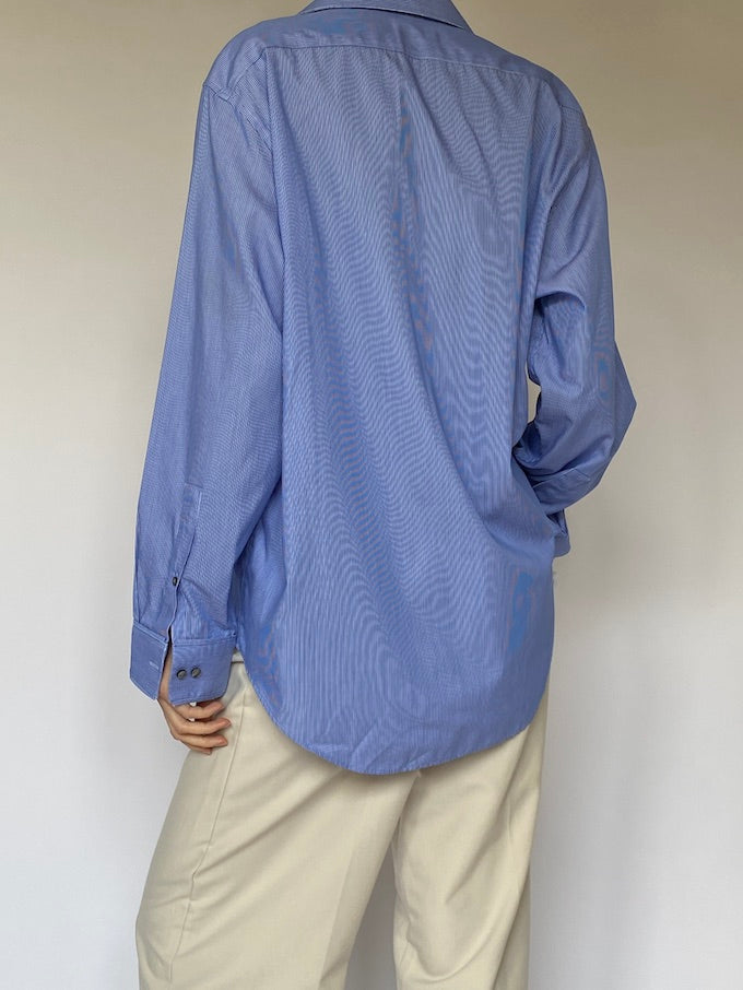 Vintage blue striped Calvin Klein shirt 5550