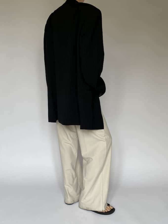 Vintage double breasted blazer in black 5528