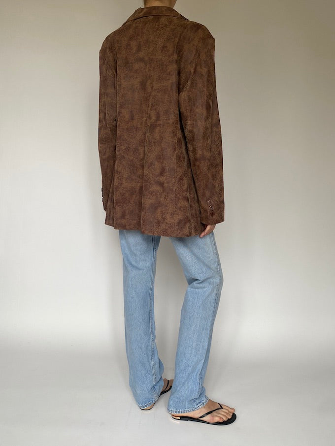 Vintage brown leather jacket 4881