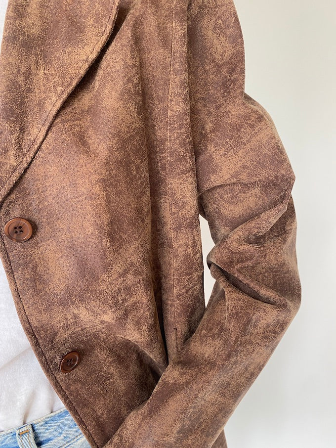 Vintage brown leather jacket 4881