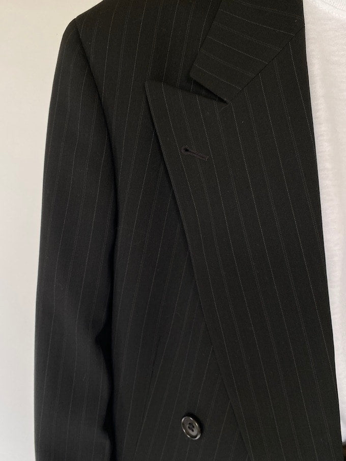 Vintage double breasted blazer in black 5528
