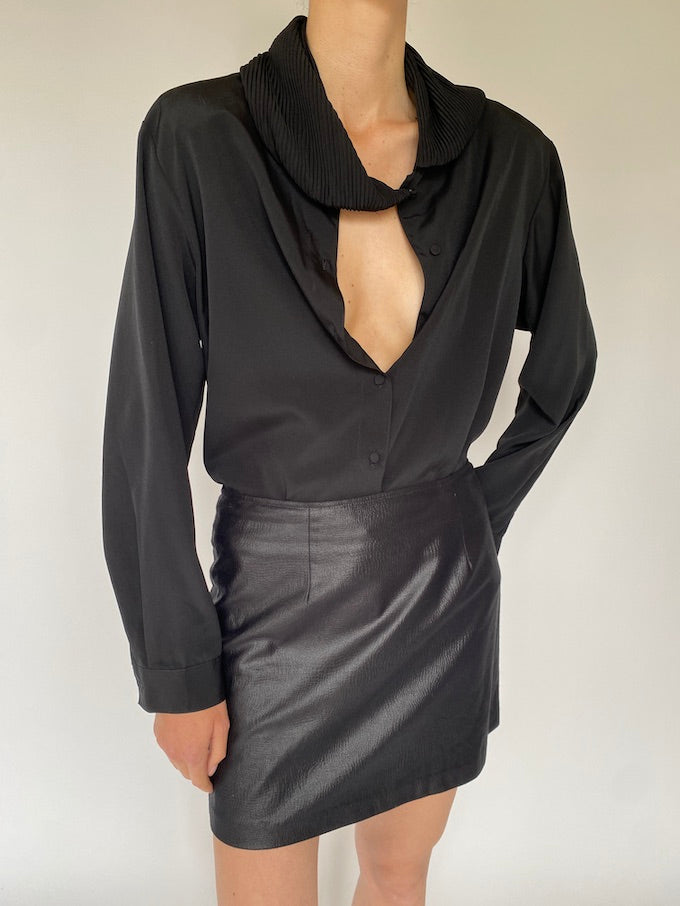 Vintage black blouse 5231