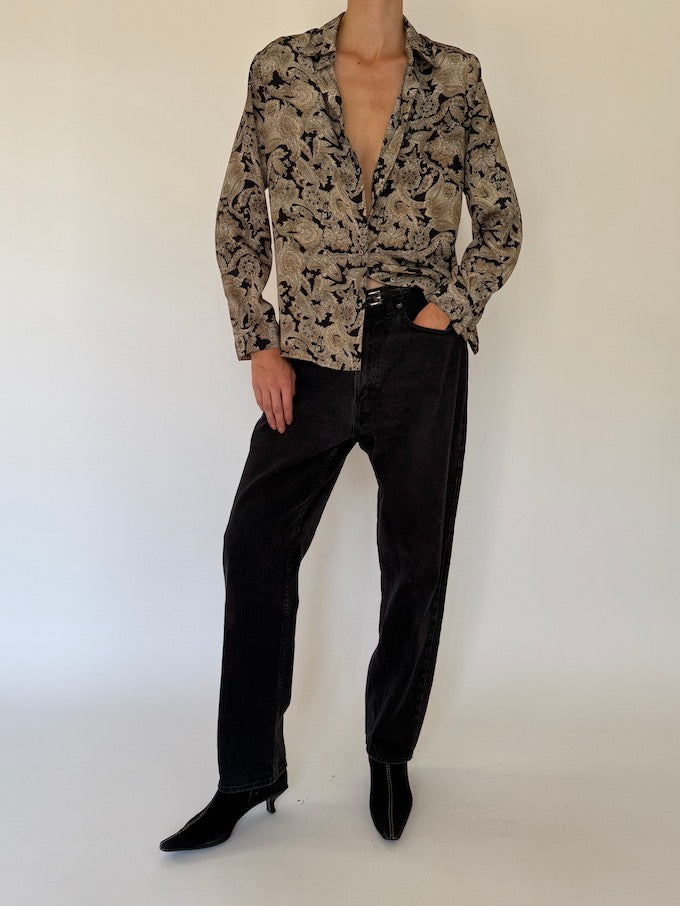 Blouse, vintageblouse, paisley, svc, shopvintagecollection