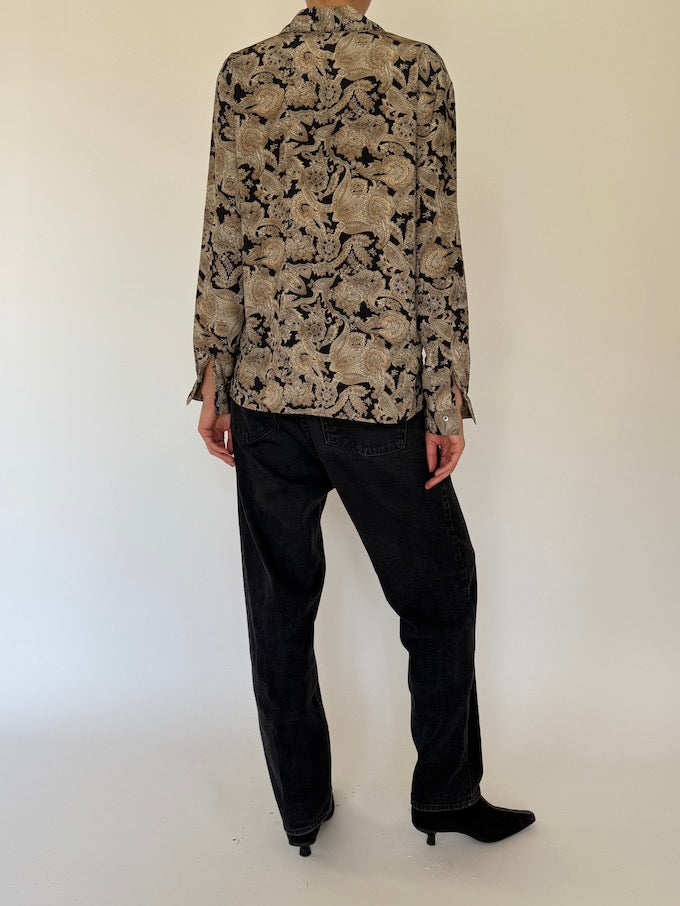 Blouse, vintageblouse, paisley, svc, shopvintagecollection