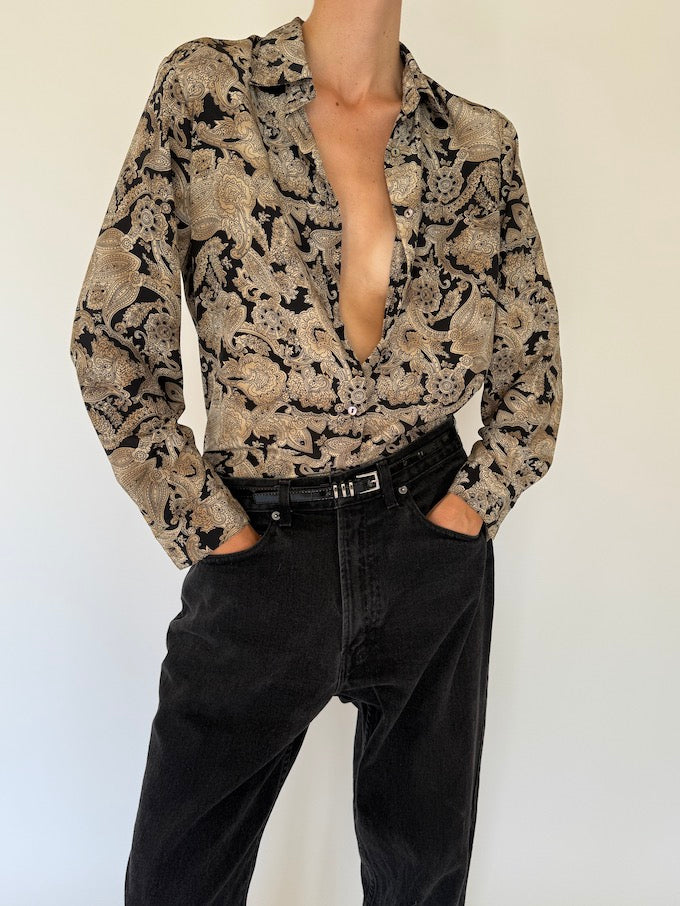 Blouse, vintageblouse, paisley, svc, shopvintagecollection