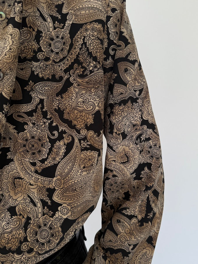 Blouse, vintageblouse, paisley, svc, shopvintagecollection