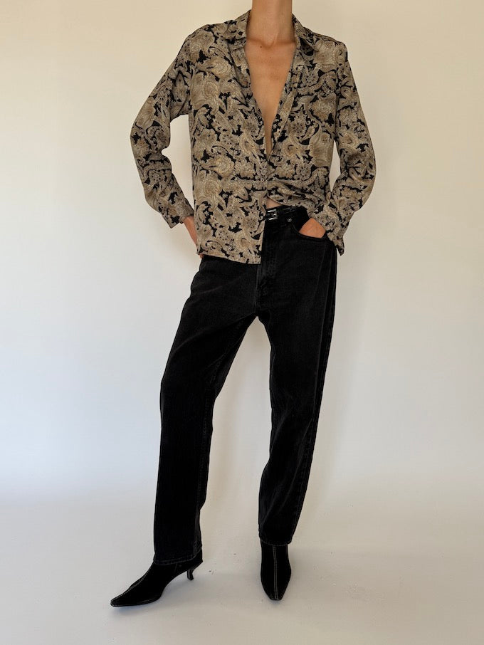 Blouse, vintageblouse, paisley, svc, shopvintagecollection