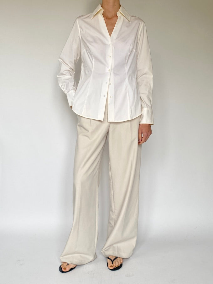 Vintage shirt in cream 5582