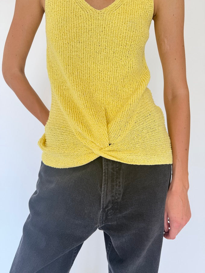 Vintage yellow tank top 2715