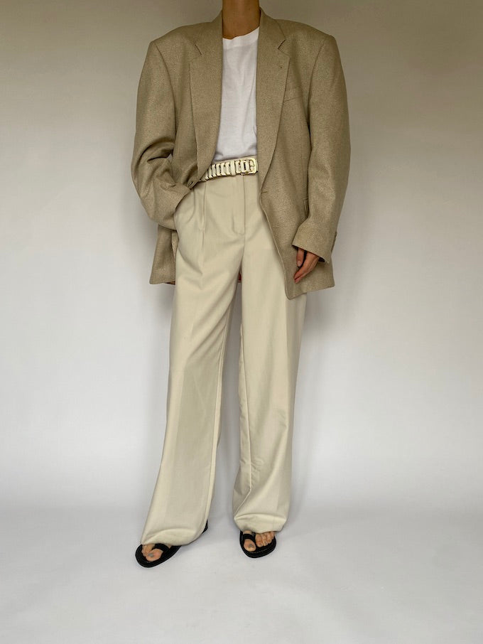 Vintage oversized blazer in beige 5493
