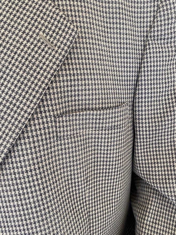 Vintage oversized houndstooth blazer in wool 5698