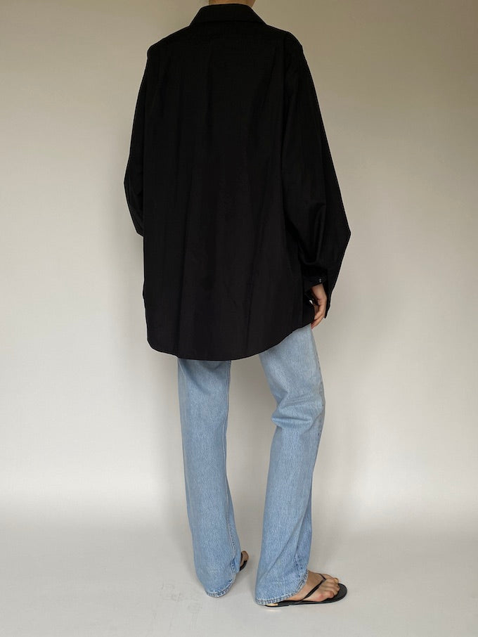 Vintage oversized shirt in black 5587