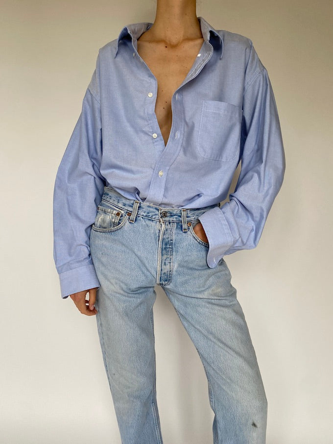 Vintage oversized blue shirt 5586