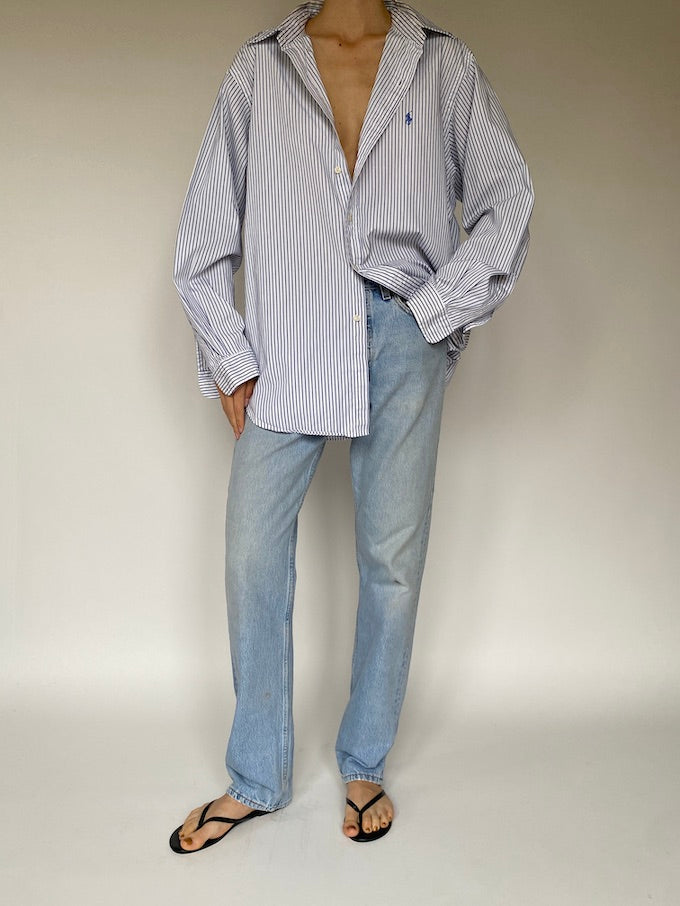 Vintage pinstriped Ralph Lauren shirt 5638