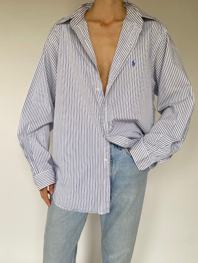 Vintage pinstriped Ralph Lauren shirt 5638