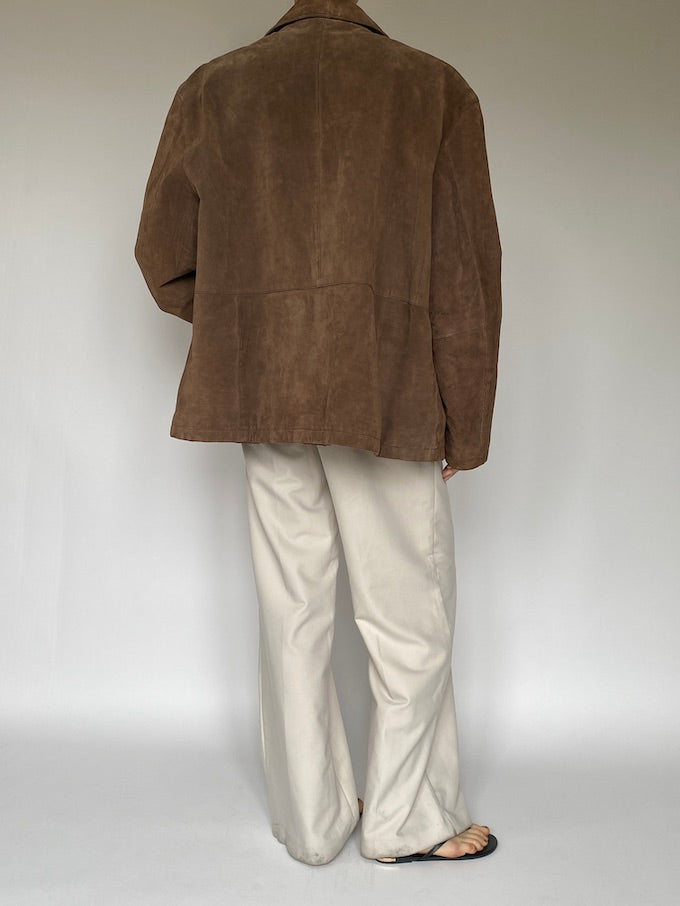 Vintage oversized suede leather jacket 5620