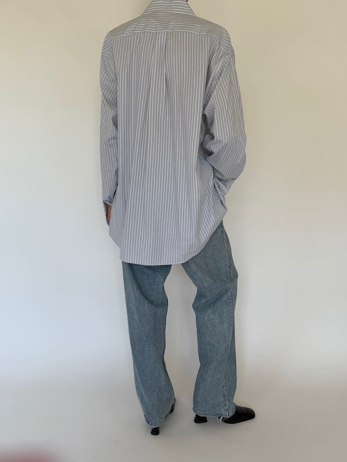 Vintage Michael Kors shirt in striped blue and white 5736