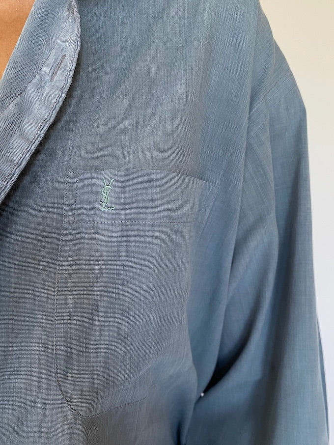 Vintage Yves Saint Laurent Shirt in blue 5654