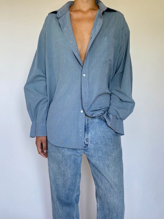 Vintage Yves Saint Laurent Shirt in blue 5654