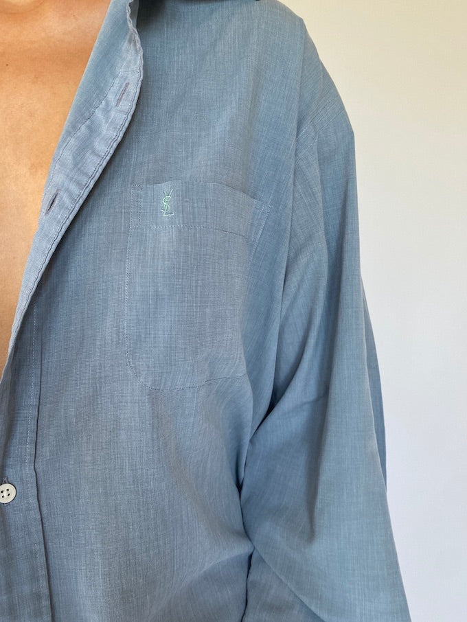 Vintage Yves Saint Laurent Shirt in blue 5654