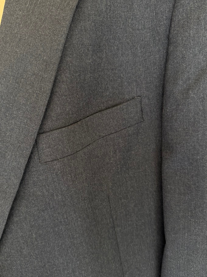 Vintage oversized blazer in dark gray 5705