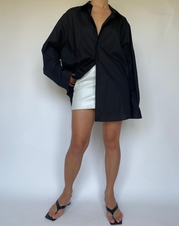 VINTAGE OVERSIZED BLACK SHIRT 3397