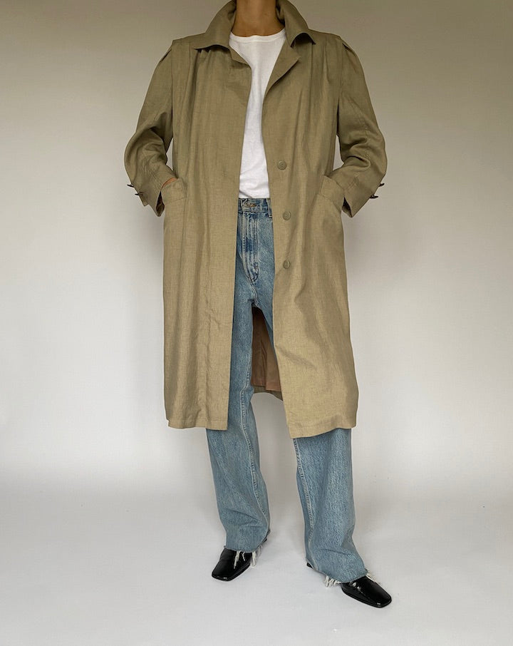 Vintage Beige Long Coat 4384