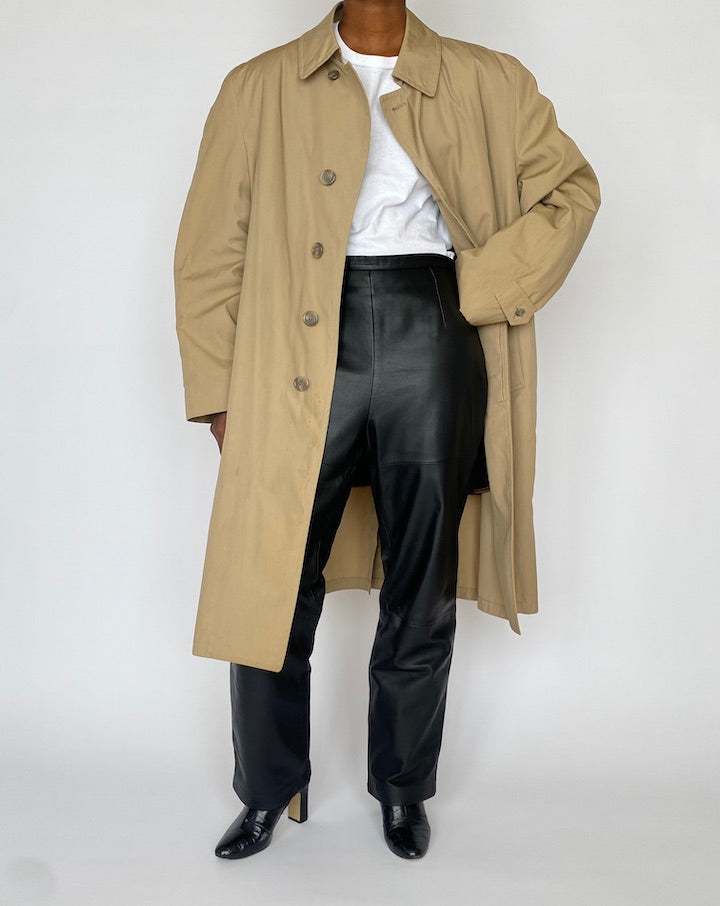 Vintage Long Oversized Beige Coat 4503