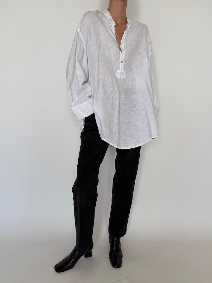 Linen top, vintage linen top, svc, shopvintagecollection