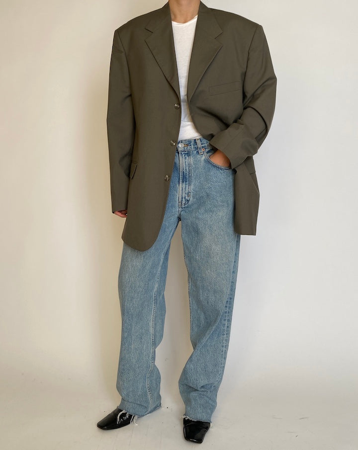 VINTAGE OVERSIZED SINGLE-BREASTED BLAZER 4585