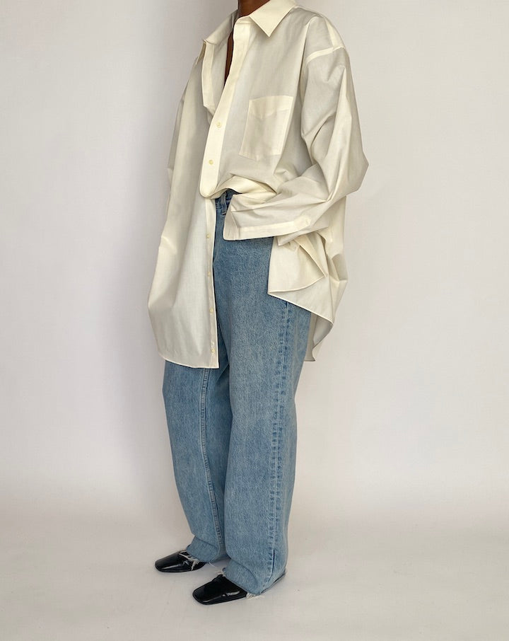 VINTAGE OFF WHITE OVERSIZED SHIRT 4642