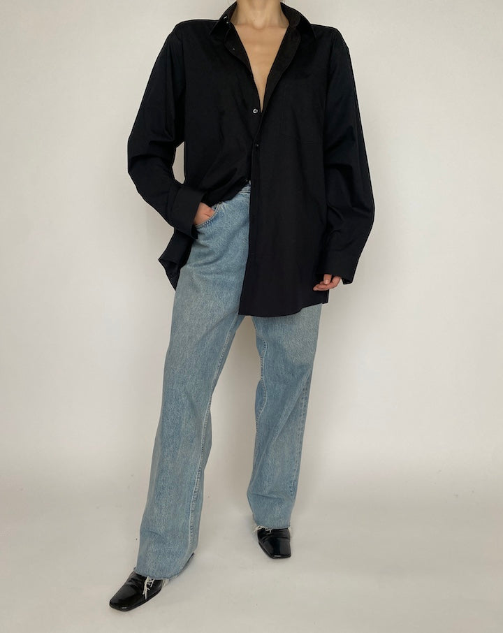 VINTAGE OVERSIZED BLACK SHIRT 4680