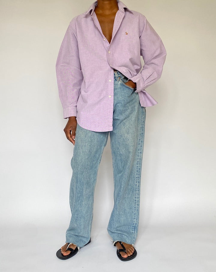 VINTAGE PURPLE RALPH LAUREN SHIRT 5099