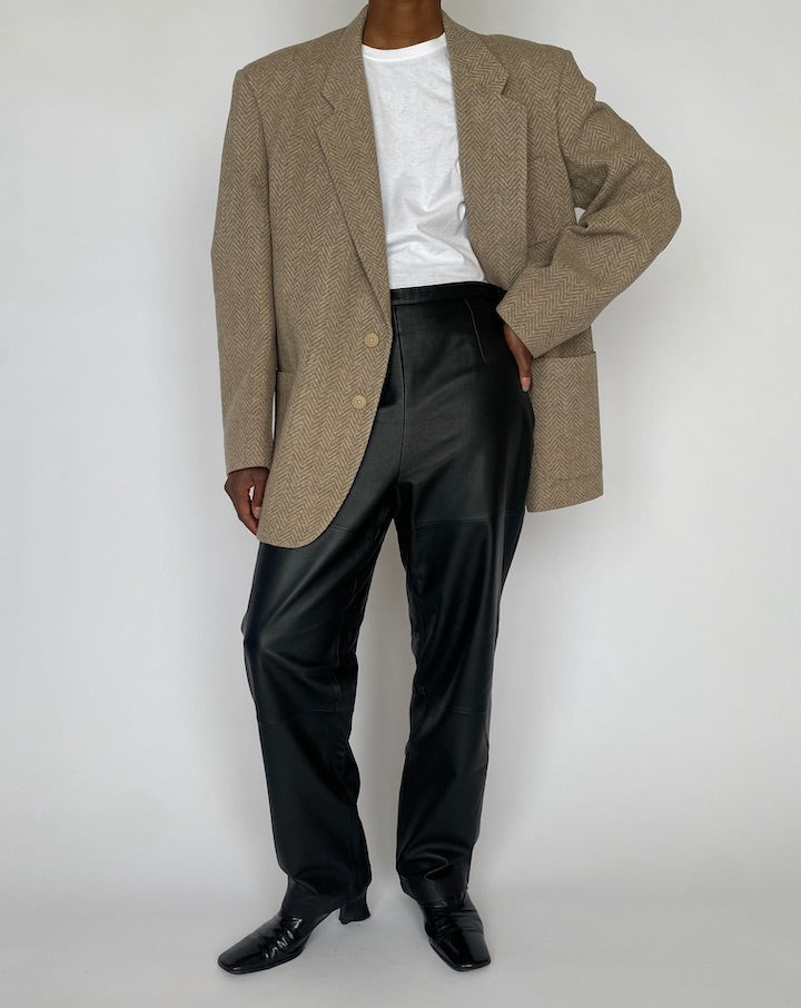 VINTAGE CHRISTIAN DIOR HERRINGBONE BLAZER 5111