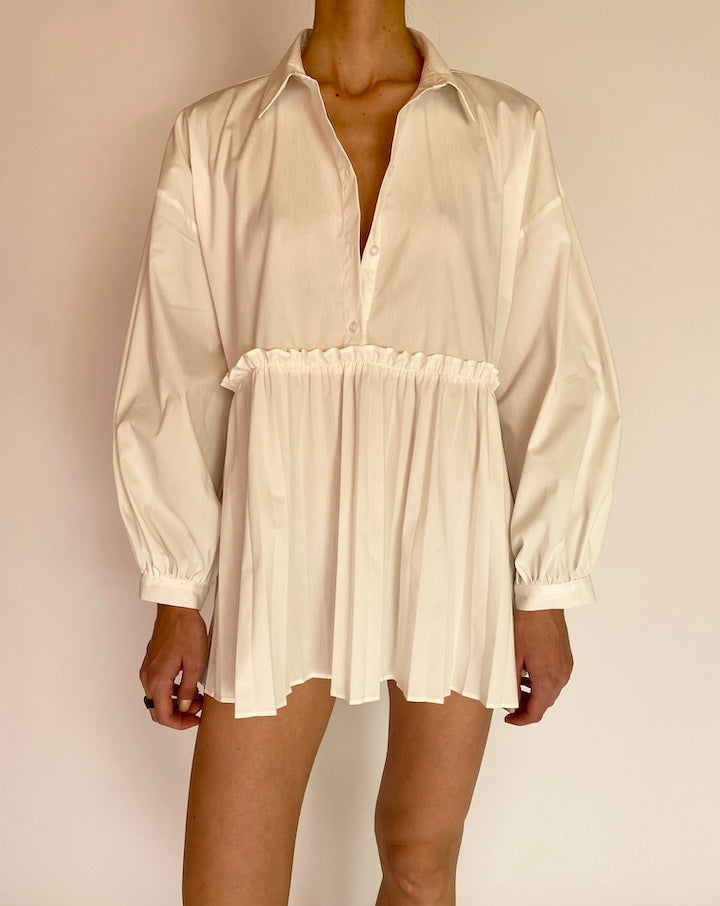 VINTAGE PLEATED SHIRT/DRESS 5230