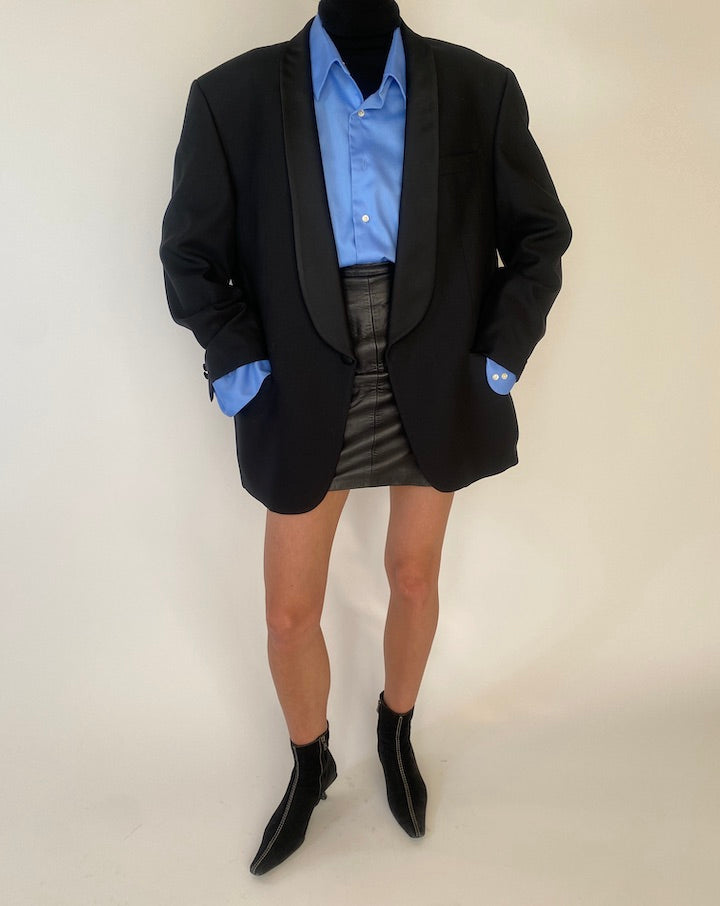 Vintage Black Oversized Blazer 5240