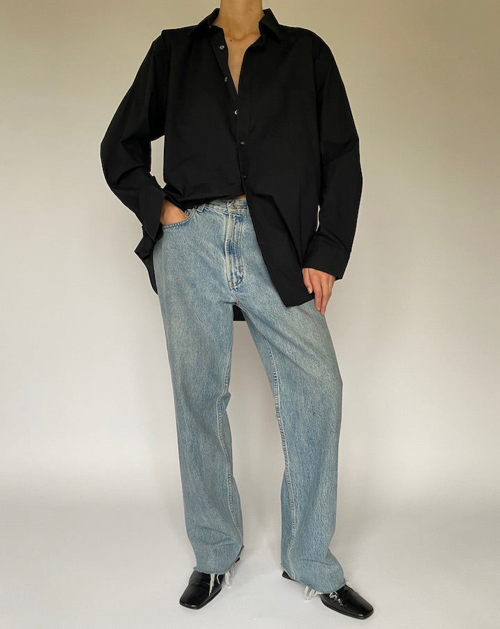 Vintage Oversized Black Shirt 5309