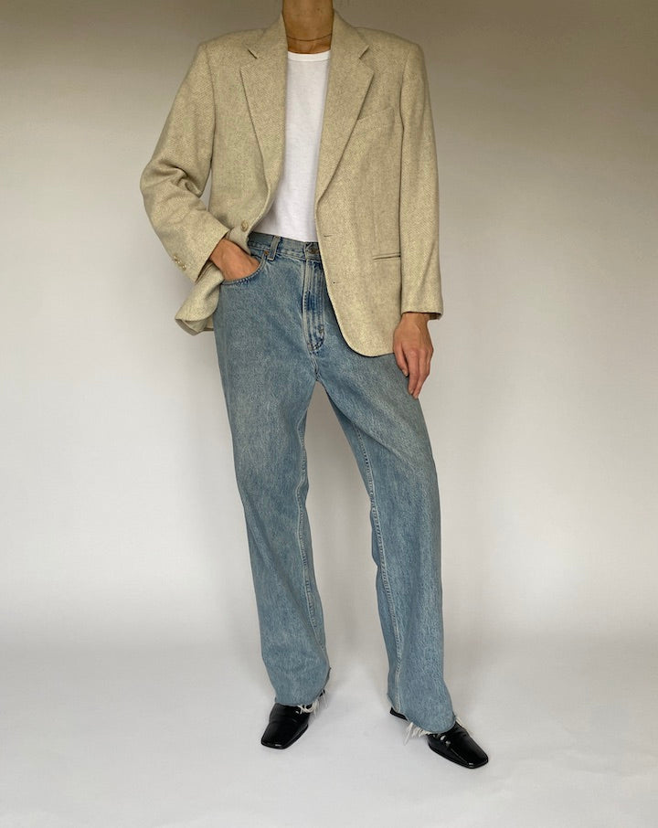 Vintage beige blazer 5326