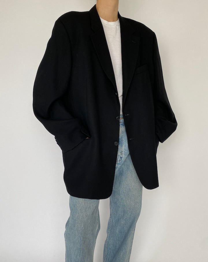 Vintage Oversized Black Calvin Klein Blazer 5437