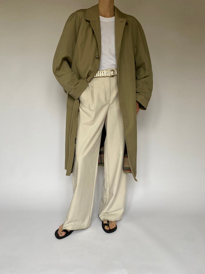 Vintage beige long coat 5497
