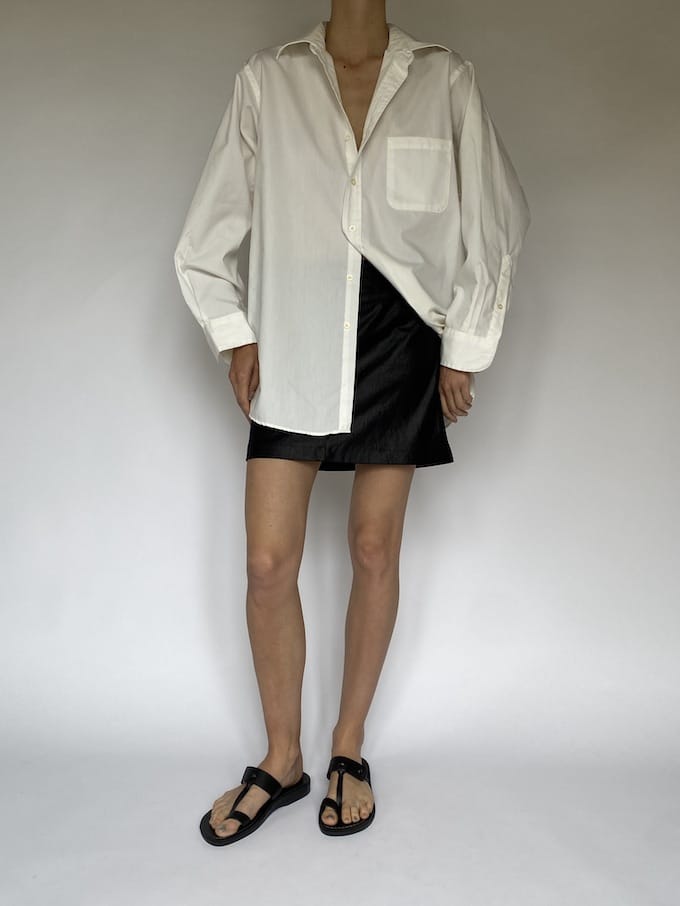 Vintage oversized shirt in white 5514