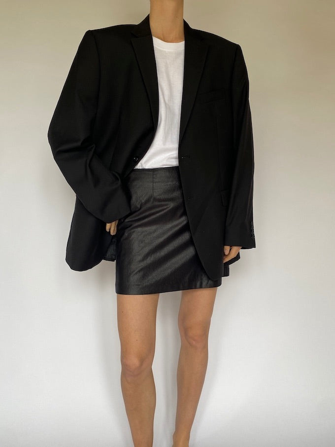 Vintage oversized blazer in black 5516