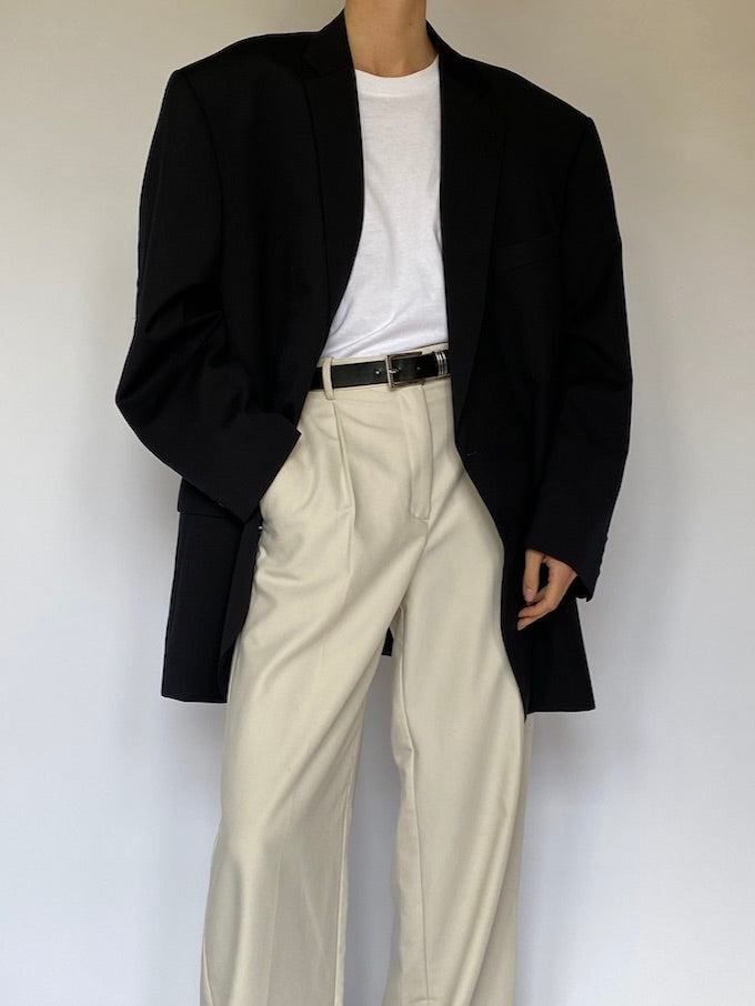 Vintage oversized blazer in black 5553