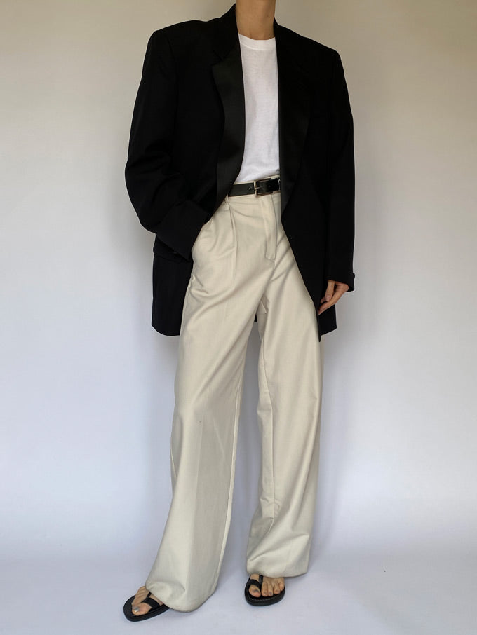 Vintage oversized blazer in black 5557