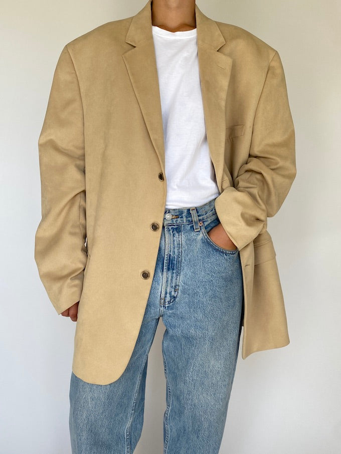 Vintage oversized beige blazer 5580